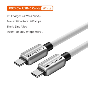 CABLETIME PD240W Cáp sạc USB C PD3.1 cho MacBook Samsung Cáp USB C sang USB C PD 48V5A Cáp sạc nhanh loại C 2026