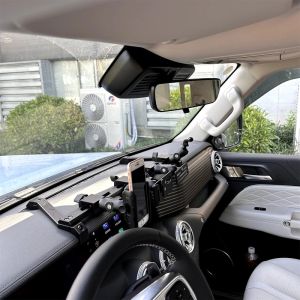 dncnf For for GWM Tank 300 2020-2024 Console Phone Holder Dashboard Mount Adjustable Rotational Multi-Function Bracket Kit B8T9H