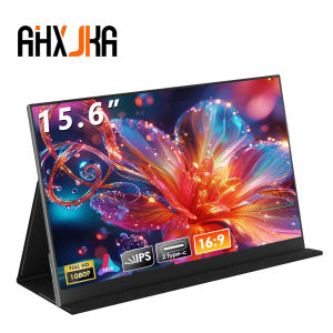 AHXJKA Portable Monitor 11.6/14/15.6/17.3/23.8 inch IPS FHD 1080P 60/100/144Hz 72%/100% sRGB Compatible with Laptop PS3 Switch MacBook