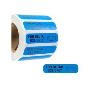 500PCS Strong Adhesive Rectal Use Only Labels Waterproof PVC Warning Sticker for Hospital Clinical Equipments