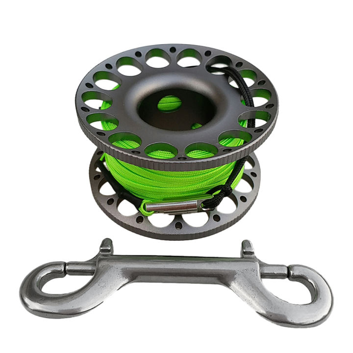 WDAir 30m Aluminum Alloy Cave Scuba Diving Finger Spool Guide Line Reel ...