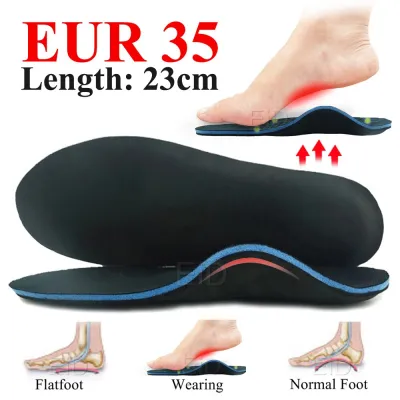 EiD Excellent Severe Flat Feet Orthopedic Insoles Orthotic Arch Support Insert Shoes Soles Heel Pain Plantar Fasciitis Men Woman