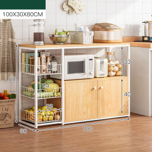 【COD + Local Seller】Kitchen Cabinet with Door Cabinet for Kitchen Pantry Cabinet Kitchen Organizer Cabinet Storage Rack Kitchen Counter