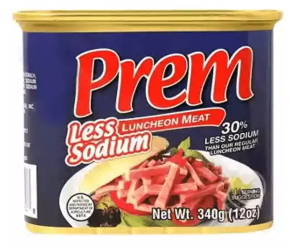 PREM LUNCHEON MEAT less SODIUM