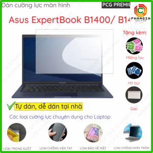Dán màn hình cường lực laptop Asus ExpertBook B1400/ B1402  nano dẻo trong suốt nhám chống vân tay bảo vệ mắt