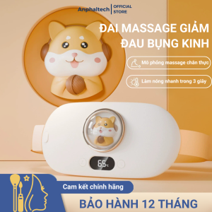 Đai Massage Chườm Bụng Kinh FANHOME WY-N08 Máy Làm Ấm Bụng Kinh 5 Chế Độ Rung 5 Chế Độ Nóng Giúp Giảm Đau Nhanh Chóng