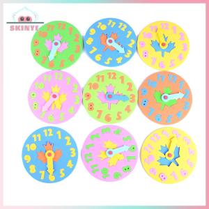 Skinye ✨Ready Stock✨ Kawayi Cute Cute EVA Foam Number Clock Time Jigsaw Puzzle Kids Learning Toy