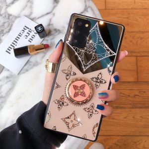 KONSMART Phone Casing For Samsung Galaxy A55 A35 A25 A15 A54 A34 A24 A14 A72 A52s A52 A32 (5G) Fashion Ins Luxury Diamond Clover Acrylic Case With Ring Stand Holder For Samsung A72 A52 A32 (4G)