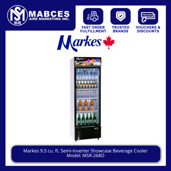 Markes Semi-Inverter Showcase Beverage Cooler MSR-268D