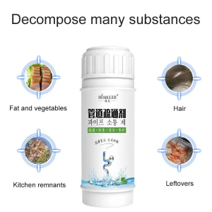 Powerful kitchen pipe cleaner