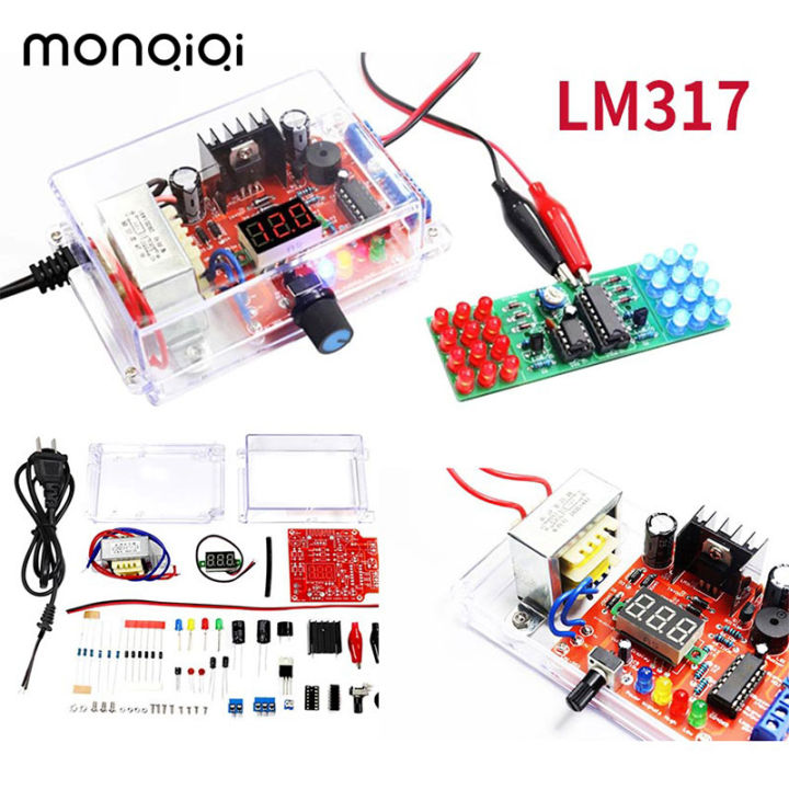 LM317 Adjustable Power Supply DIY Electronic Kit Regulated Voltage PCB