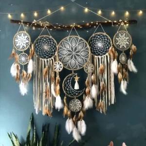 xpkQ Macrame Dream Catcher Modern Dream Catchers Interior Aesthetic Dreamcatcher Decorative Luxury Dreamcatchers Hanging Decoration Q9Z6P