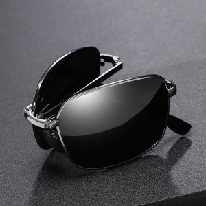 Shades for Men Women Folding Polarized Sunglasses Photochromic eyewear Outdoor Driving Sunshade Sun glasses Square Eye Glasses with Alloy Frame PTQ