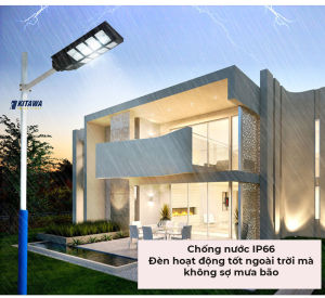 [VOUCHER 10%] Đèn Đường Năng Lượng Mặt Trời Liền Thể 2 Cánh Kitawa 360W LT5360 Chế Độ Cảm Biến Tự Động Khả Năng Chống Nước - Sản Phẩm Chính Hãng