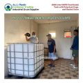 1000 Liter HDPE Food Grade Tank with Polysteel Cage  and Sealed Valve, White IBC Water Tank Plastic Drum. 