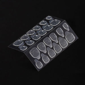 【Pretty Sakura】120 Pcs/Set Nail Jelly Glue Flexible Double Sided Adhesive Fake Fingernail Sticker Home DIY