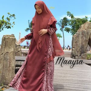 Gamis Syari Wanita Terbaru Kekinian Baju Gamis Wanita Terbaru Kekinian Premium Mewah | Maaysa Series by ZNR Muslimah
