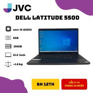 Laptop giá xách tay giá rẻ DELL latitude 5500 I5-8265U RAM 8GB SSD 256GB
