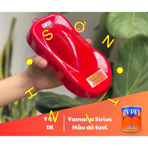Sơn xe máy HYPER màu đỏ tươi Yamaha Sirius 1K (Code: Y-10) sơn thơm công nghiệp