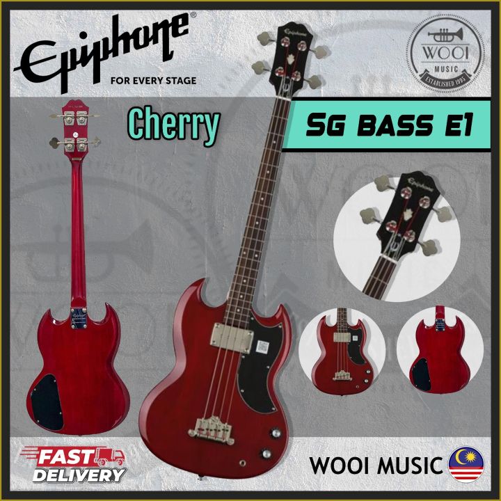 Epiphone SG Bass E1 Electric Bass Guitar - Cherry | Lazada