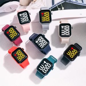 Womens Wrist Watches Led Display Digital Watch For Women Sport Waterproof Soft Silicone Electronic Watches Women Fitness Watch