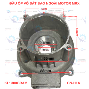 Đầu ốp vỏ sắt bao ngoài motor máy xịt rửa xe áp lực buồng nhớt máy rửa xe