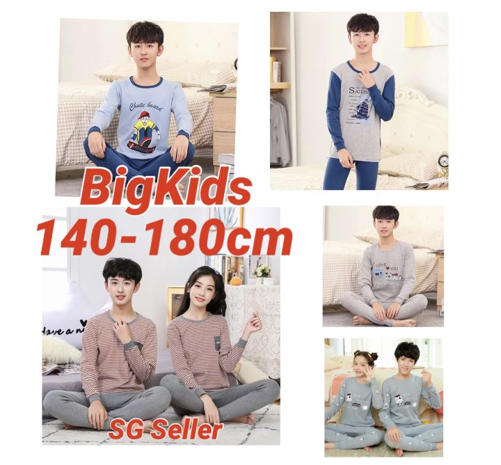 Teens pyjamas/Youth Pyjamas/Big Kids Unisex Pajamas set / Sg Seller ...