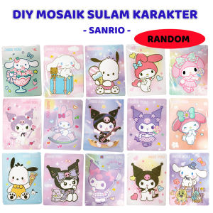 TAIYO Mainan Anak DIY Mosaik Sulam Karakter Kerajinan Tangan Gambar Sanrio Poking Poke Poke