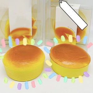 YAFEN Creative Simulated Steamed Cake Slow Rebound Pinch Decompression Vent Toy Squish Slow Rising Stress Toy For Children Gift