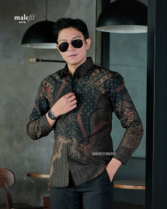 MaleFit Batik - Kemeja Batik Pria Lengan Panjang Slimfit Lapis Furing Motif Jayantaka