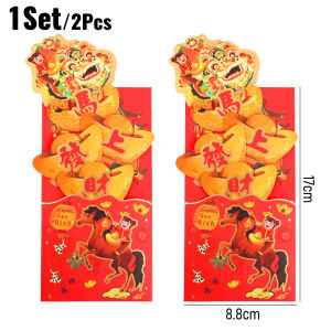 Năm mới 2026 kéo ra năm bao lì xì đỏ của ngựa 3D sáng tạo Túi Đỏ Lễ Hội Mùa Xuân phước lành túi tiền quà tặng cho tiệc angpao