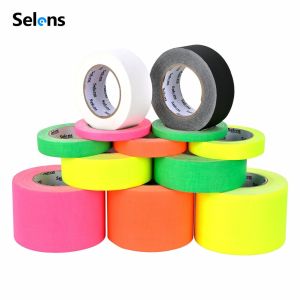 Selens 46m Pro UV Fluorescent Tapes(1PC) Masking Tape for Artwork Framing Audio Wire Stage Deco Parties Photography