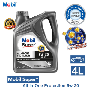 Oli Mesin Mobil 5w30 Super AIO All in One Protection API SP SAE 5W-30 Ukuran Galon 4Liter Mobil1 API SN 5w 30