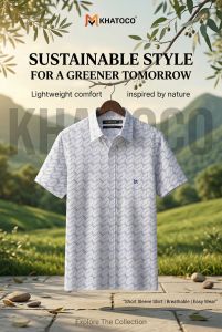Áo sơ mi tay ngắn Khatoco Sale 20% 375k(Giá tem 468k)(SM)