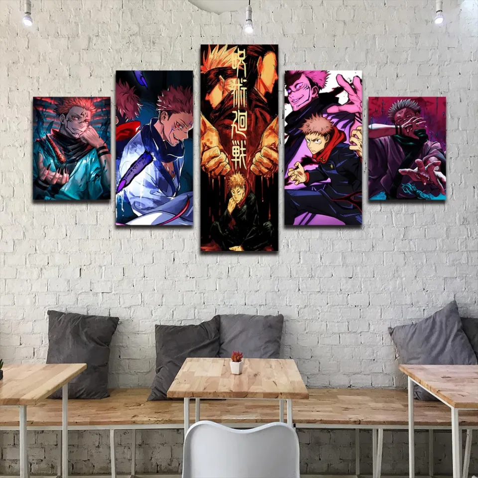 Solo Level Canvas Painting Art Wall 5 Panel Anime Living Room Home Dec –  Seeker Enterprise