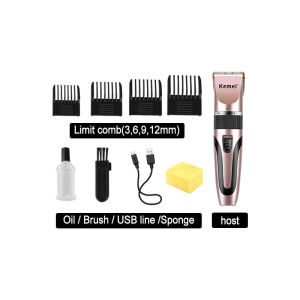 Kemei KM-1053 USB rechargeable two-color optional pet electric clippers for shaving dogs cats and cats