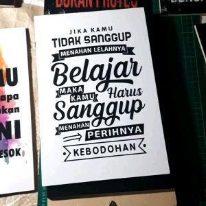 Poster Hiasan Dinding Jika Kamu Tidak Sanggup Menahan Lelahnya Belajar Ukuran 20X30 Cm Gaya Shabby Chic Cetakan High Resolution Warranty 3 Bulan - Lazada