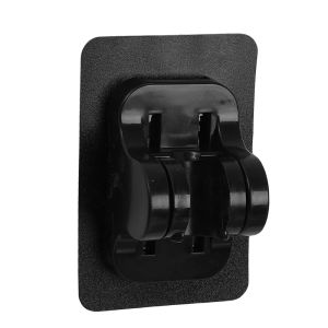 Universal Shower Head Holder Self-Adhesive Punch-Free Showerhead Bracket Adjustable Wall Mounted Holder for Bathroom Accessories Stable Rotation