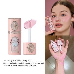 Flower Knows Strawberry Cupid Liquid Blush With Puff Lightweight Hydrating Blendable Cheek Tint Long Lasting Natural Makeup2026