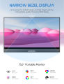 ARZ0PA A1-15.6'60Hz ขาตั้งจอภาพสำหรับเล่นเกมแบบพกพา, 1080P FHD พร้อม USB CHDMI Monitor หน้าจอขยายสำหรับ PCMac, แล็ปท็อป, สวิตช์, Xbox, PS. 