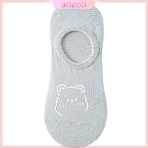 Jozoo Boat Socks Female Shallow Mouth Bear Cute Japanese Cartoon Socks Spring And Summer Thin Socks