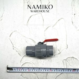 Ball valve stop kran air PVC gagang stainless steel BLITZ 05 - 15 inch