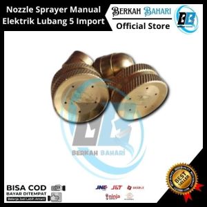 Nozzle Sprayer Lubang 5 Noar | Spuyer Kabut Embun 5 Mata Import untuk Penyemprotan Pupuk & Pestisida