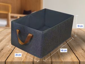 Kotak Penyimpanan Lipat Organizer Box Kationik / Kotak Tempat Penyimpanan Baju/Mainan/Buku/ Selimut