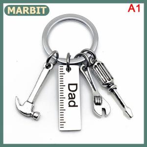 MARBIT Dad Letters Keychains Creative Keyring Handbag Decor Pendant Fathers Day Gifts