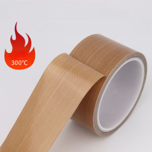 Lakban Isolasi Tahan Panas 300C Teflon Tape PTFE Coklat Selotip Kertas High Temperature