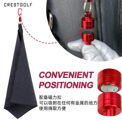 CRESTGOLF Magnetic golf towel pineapple waffle golf sports towel club towel golf towel-152c4c8b