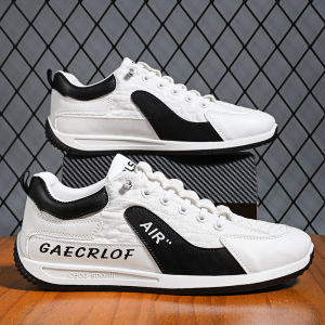 Sepatu Sneakers leather Sepatu Cowok Casual K35 Sepatu Olahraga dan outdoor bahan kulit Sintetis