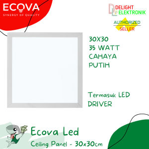 Lampu Downlight LED Panel ECOVA 35W Downlight LED 30cm X 30cm Plafon