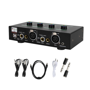 Độ bền cao kim loại reverbed khuếch đại 2 mic kênh xách tay thính giác Enhancer cho nhiều thiết bị sử dụng